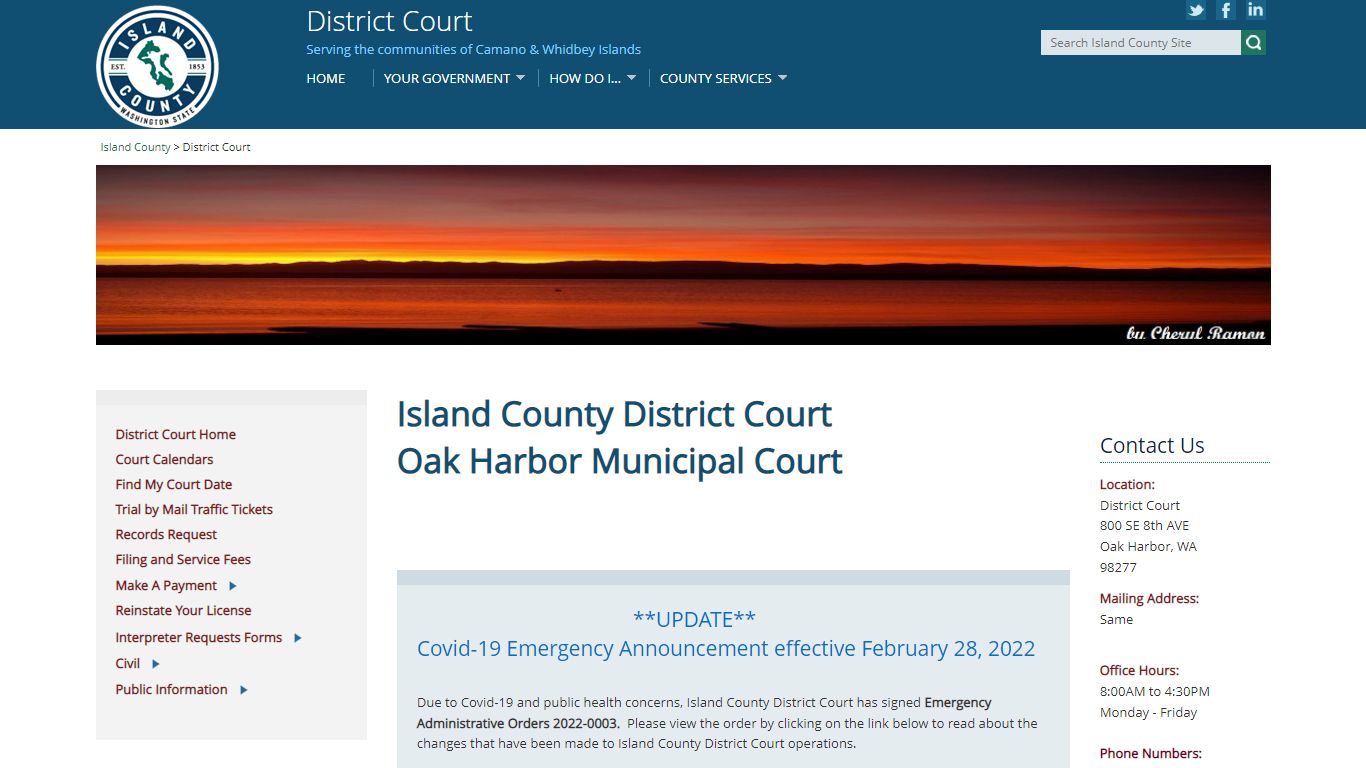 District Court - Island County, Washington